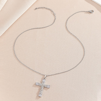 Crucifix Necklace Colored Faith
