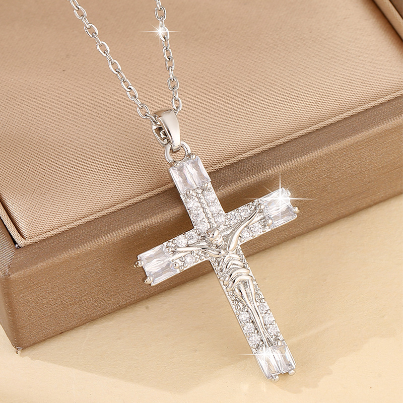 Crucifix Necklace Shine Faith