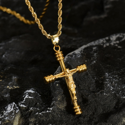 Crucifix Necklace Precious Faith