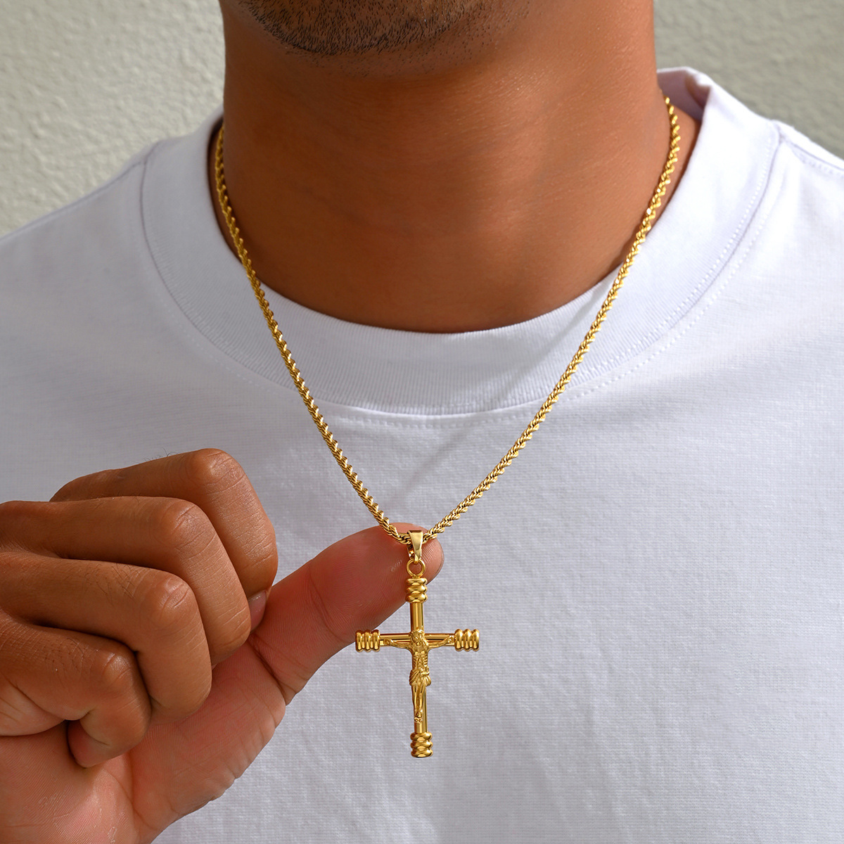 Crucifix Necklace Precious Faith