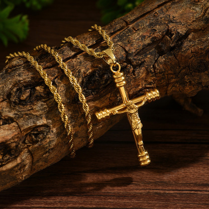 Crucifix Necklace Precious Faith