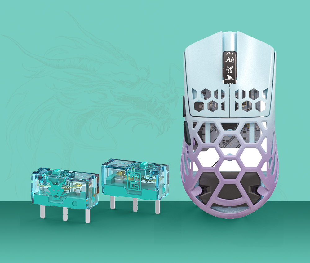 TTC Dragon Mouse Switch Dust-proof Micro Switch with 100M Lifetime (4PCS)