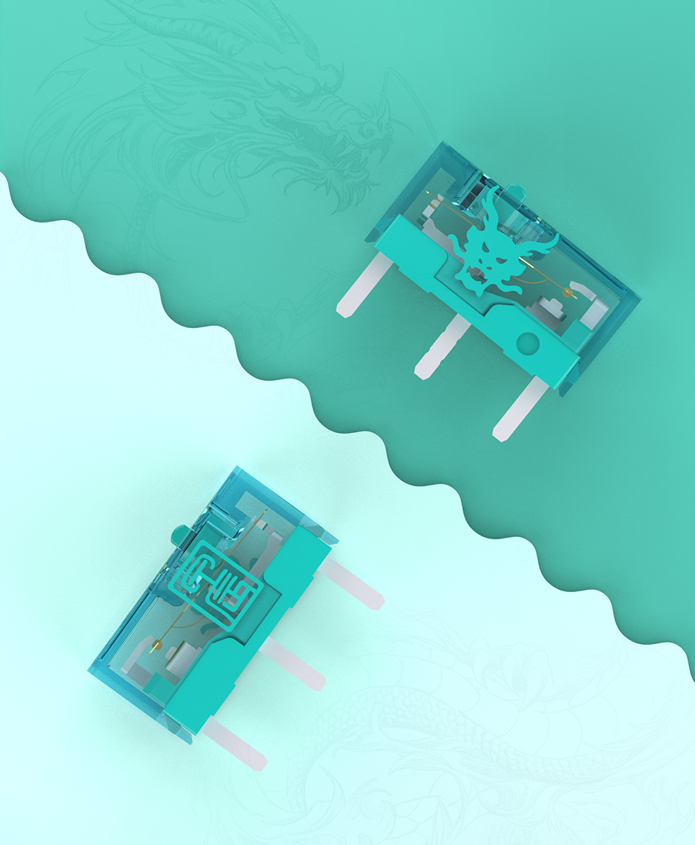 TTC Dragon Mouse Switch Dust-proof Micro Switch with 100M Lifetime (4PCS)