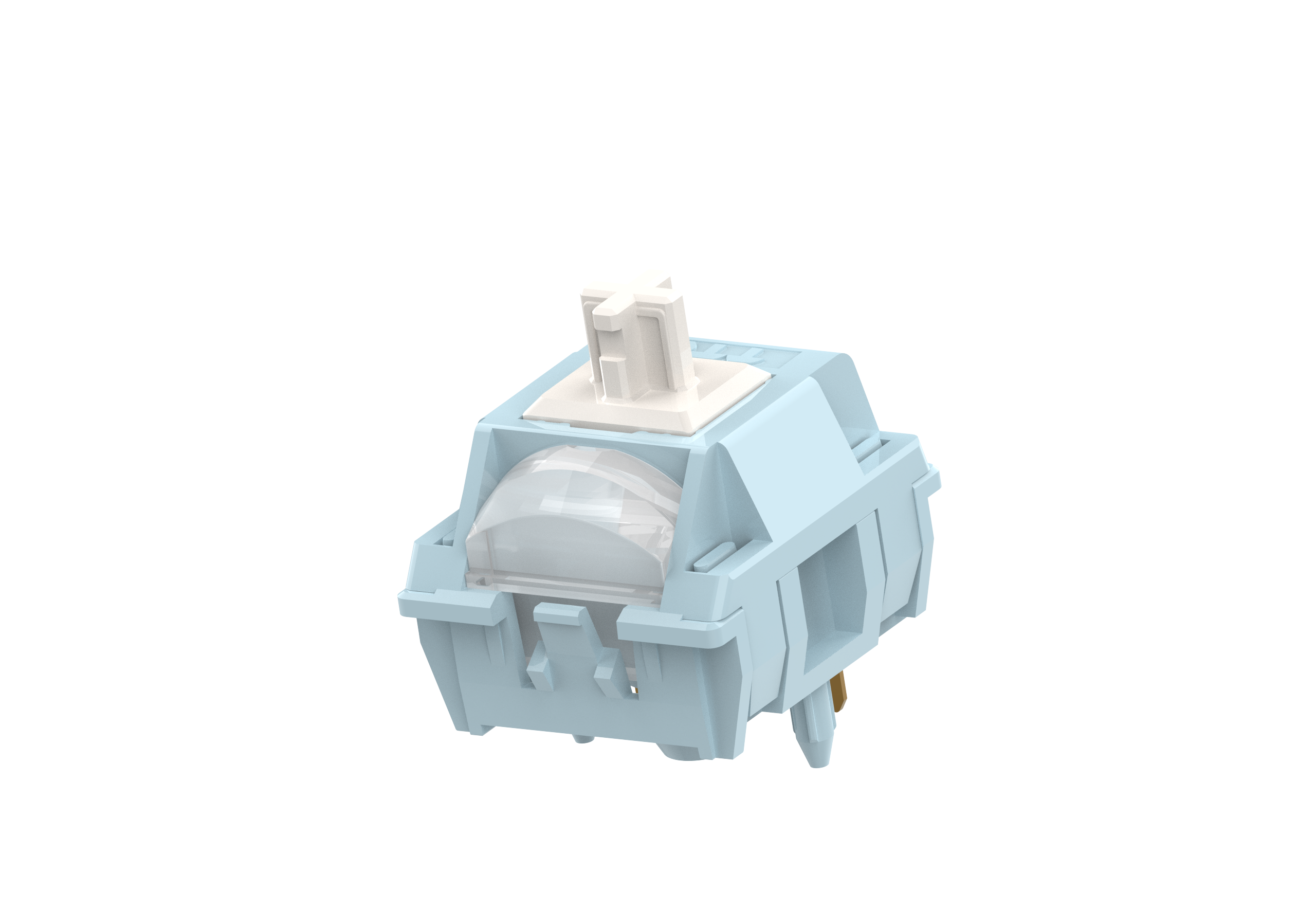 TTC Frost Whisper Switch, Linear Factory Pre-lube Mechanical Keyboard Switch-HiFi Style