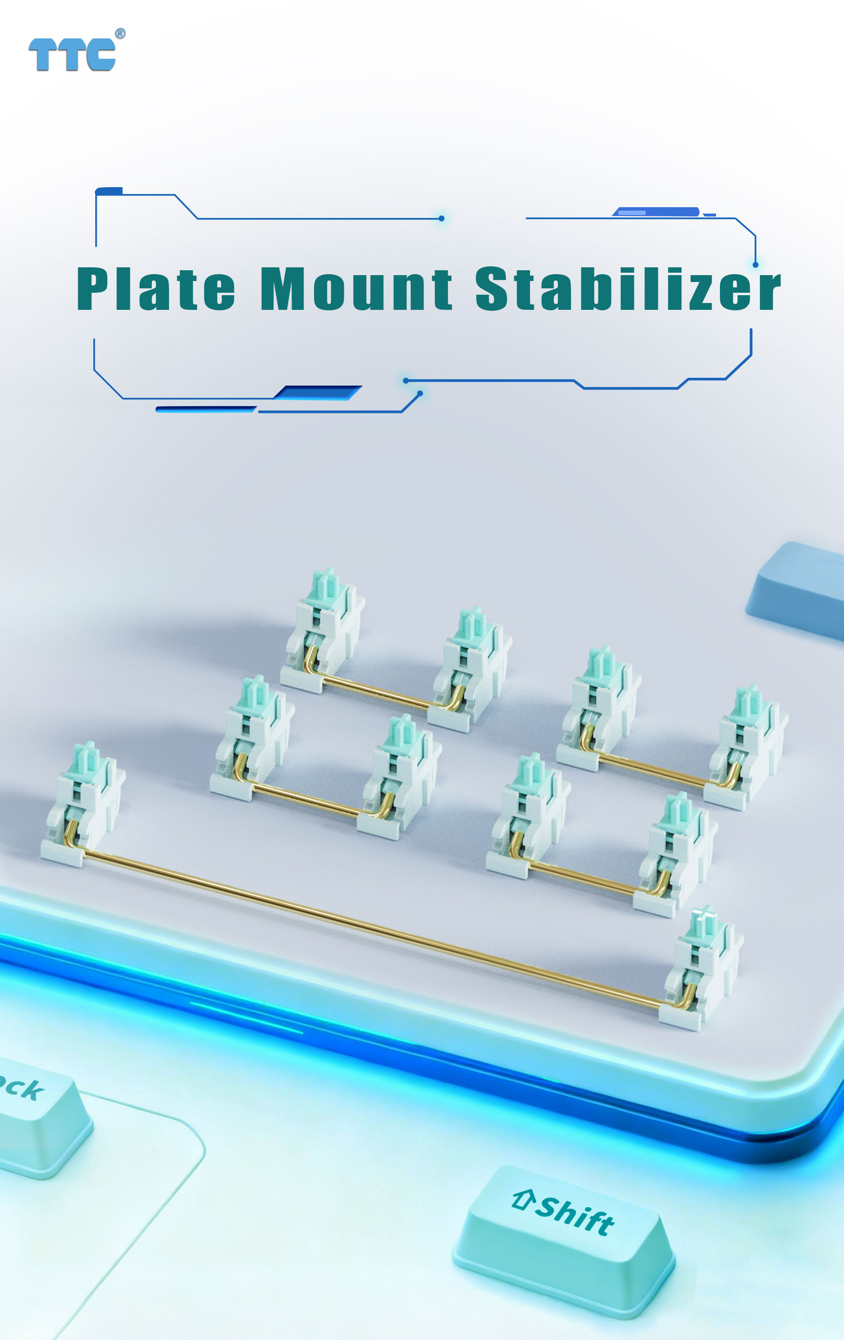 TTC Plate Mount Stabilizer (for total travel ≤3.5mm) – TTC Switch