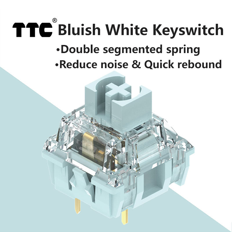 TTC Bluish White Mechanical Switch-Tactile Style