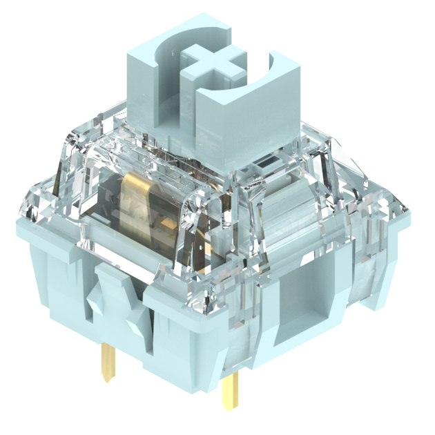 TTC Bluish White Mechanical Switch-Tactile Style