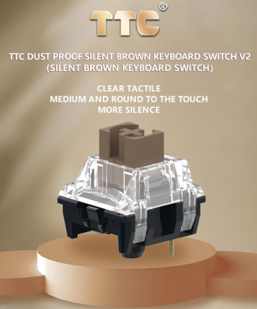 TTC Silent Brown Switch V2-Tactile Style