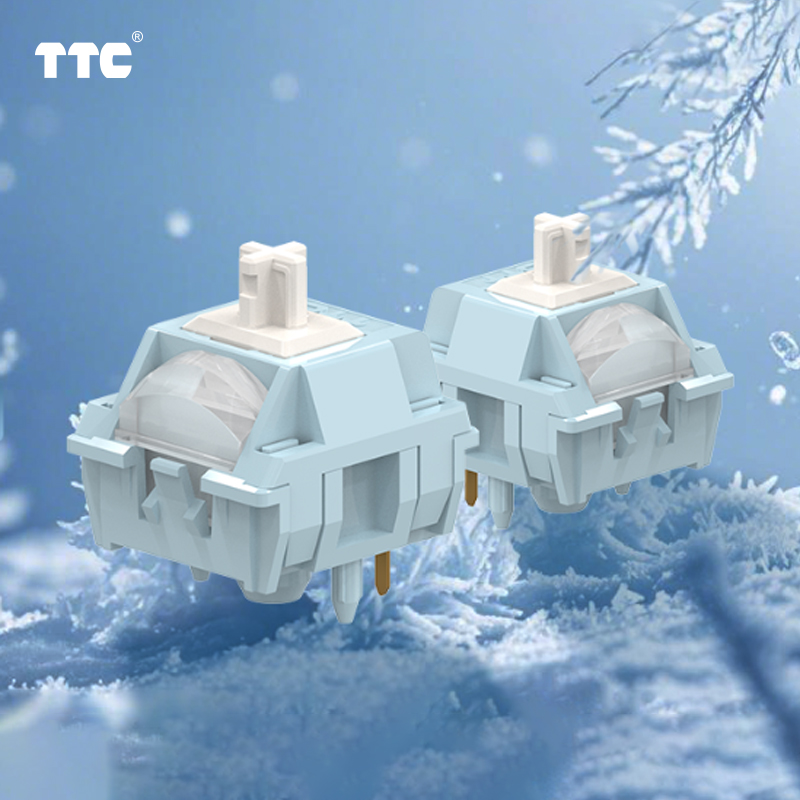 TTC Frost Whisper Switch, Linear Factory Pre-lube Mechanical Keyboard Switch-HiFi Style