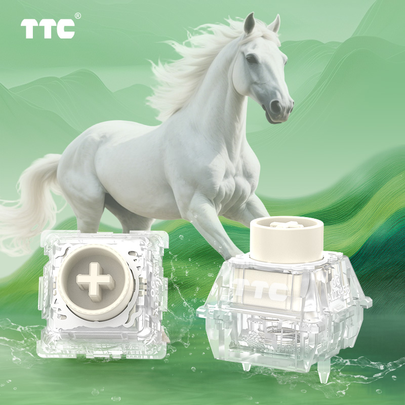 TTC Horse Magnetic Switch, Clip Clop Sound Smooth Stable Keyboard Switch-NEW ARRIVAL