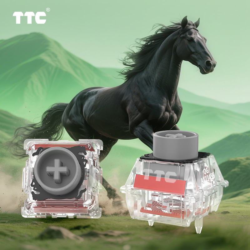 TTC Horse Magnetic Switch, Clip Clop Sound Smooth Stable Keyboard Switch-NEW ARRIVAL