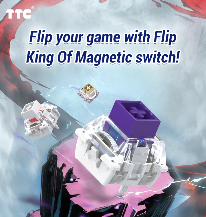 TTC Flip King of Magnetic Switch, Silky Smooth Stable Keyboard Switch -NEW ARRIVAL