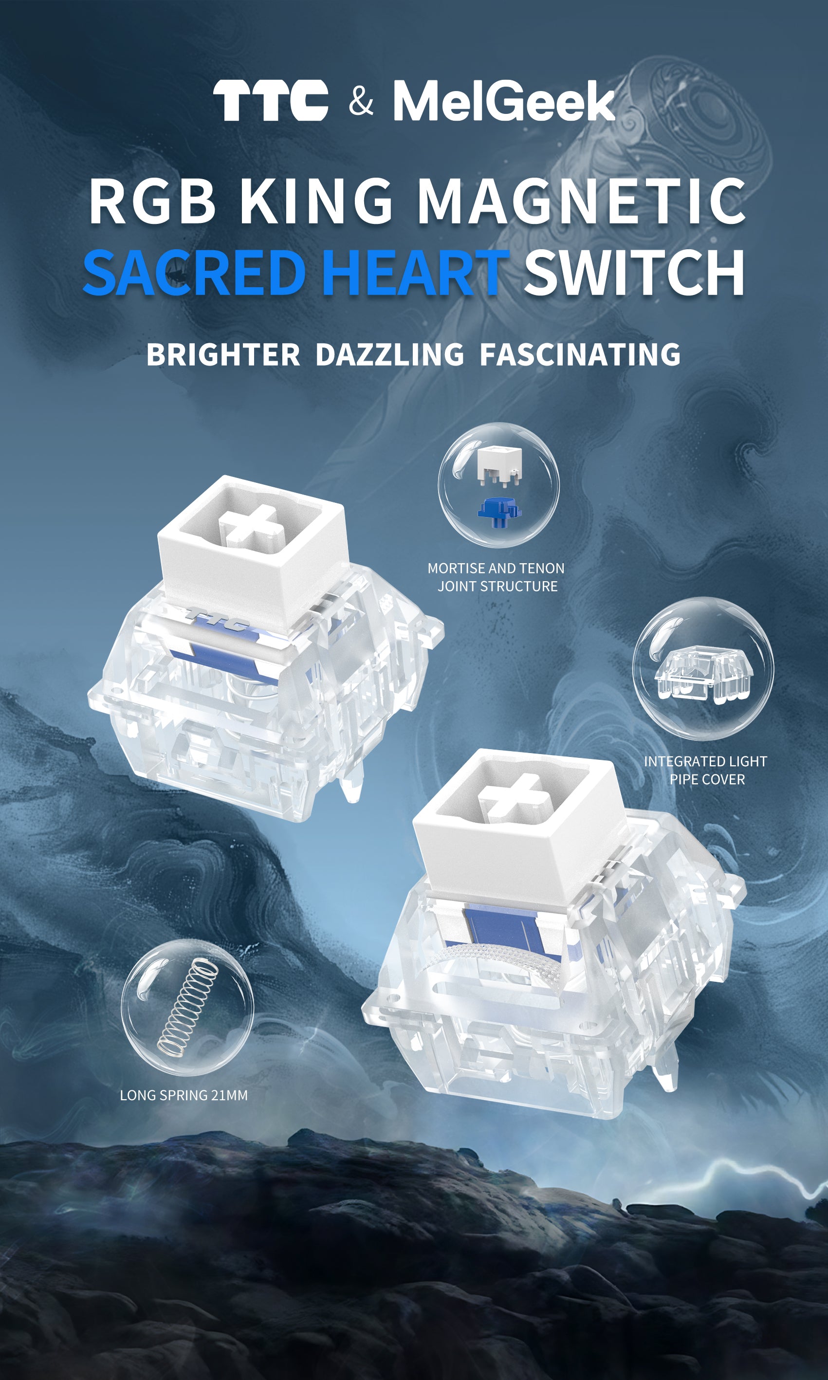 TTC RGB KING SACRED HEART HE MAGETIC SWITCH-NEW ARRIVAL