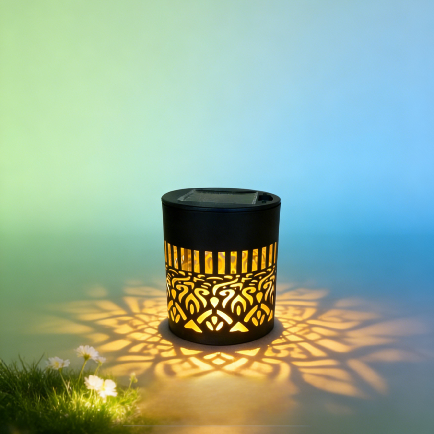 Mandala Szolár Kerti Lámpa | Extrém tartós | Gyönyörű fényhatás a kertbe