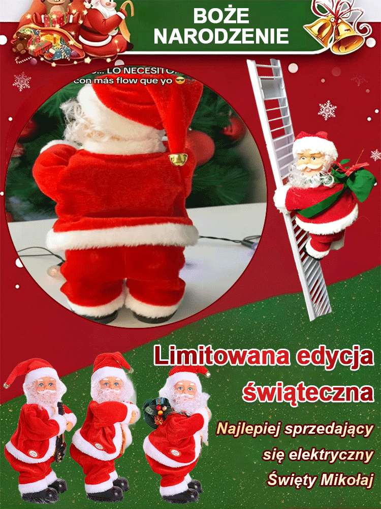 Bestsellerowy elektryczny Święty Mikołaj