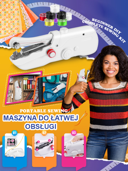 Wielofunkcyjna ręczna mini maszyna do szycia 