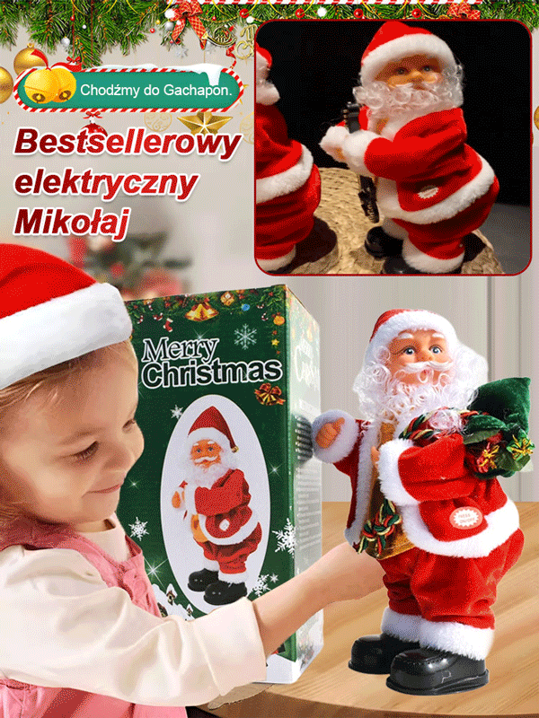 Bestsellerowy elektryczny Święty Mikołaj