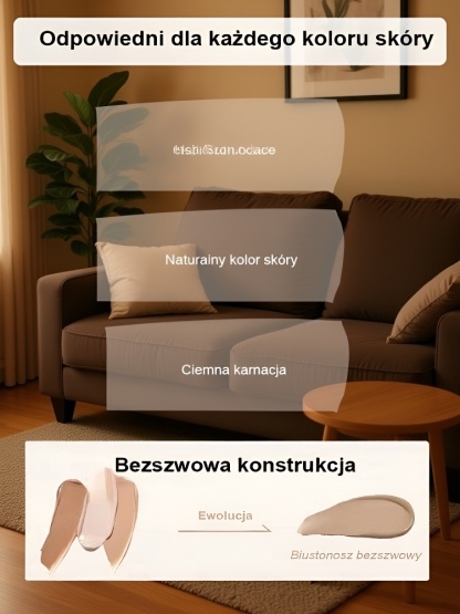 Niewidoczny biustonosz zmniejszający biust.