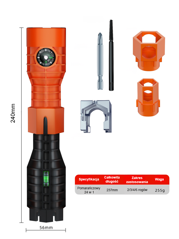 Klucz do zlewów z wieloma specyfikacjami