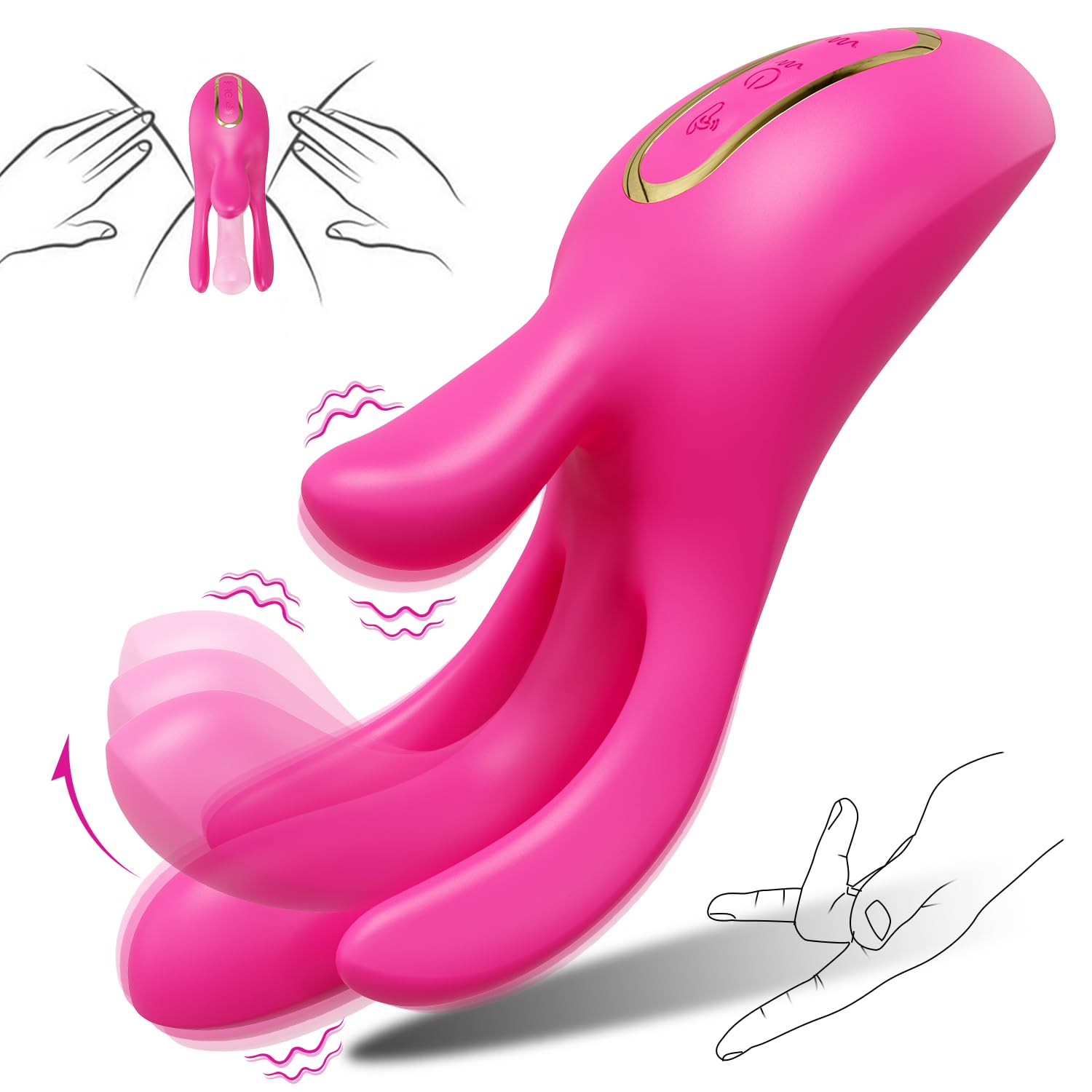 😍3 in 1 Stimulation G Spot and Clitoral  -  Female Adult Toy✨