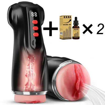 🔥Medusa™💋3 Sleeves Pocket Pussy Penis Pump with 9 Sucking & 9 Vibrating Male Masturbator