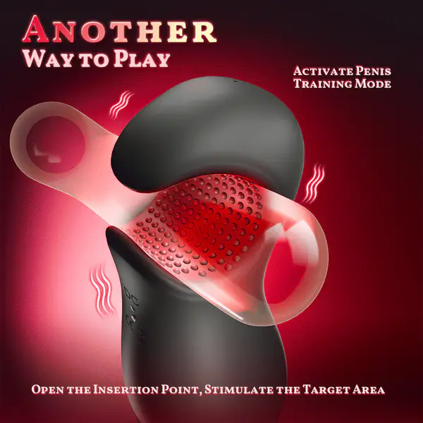 🔥Hot sale!Fiery red lips🔥—9 vibration modes and 4 suction modes; an oral sex simulating male masturbator.