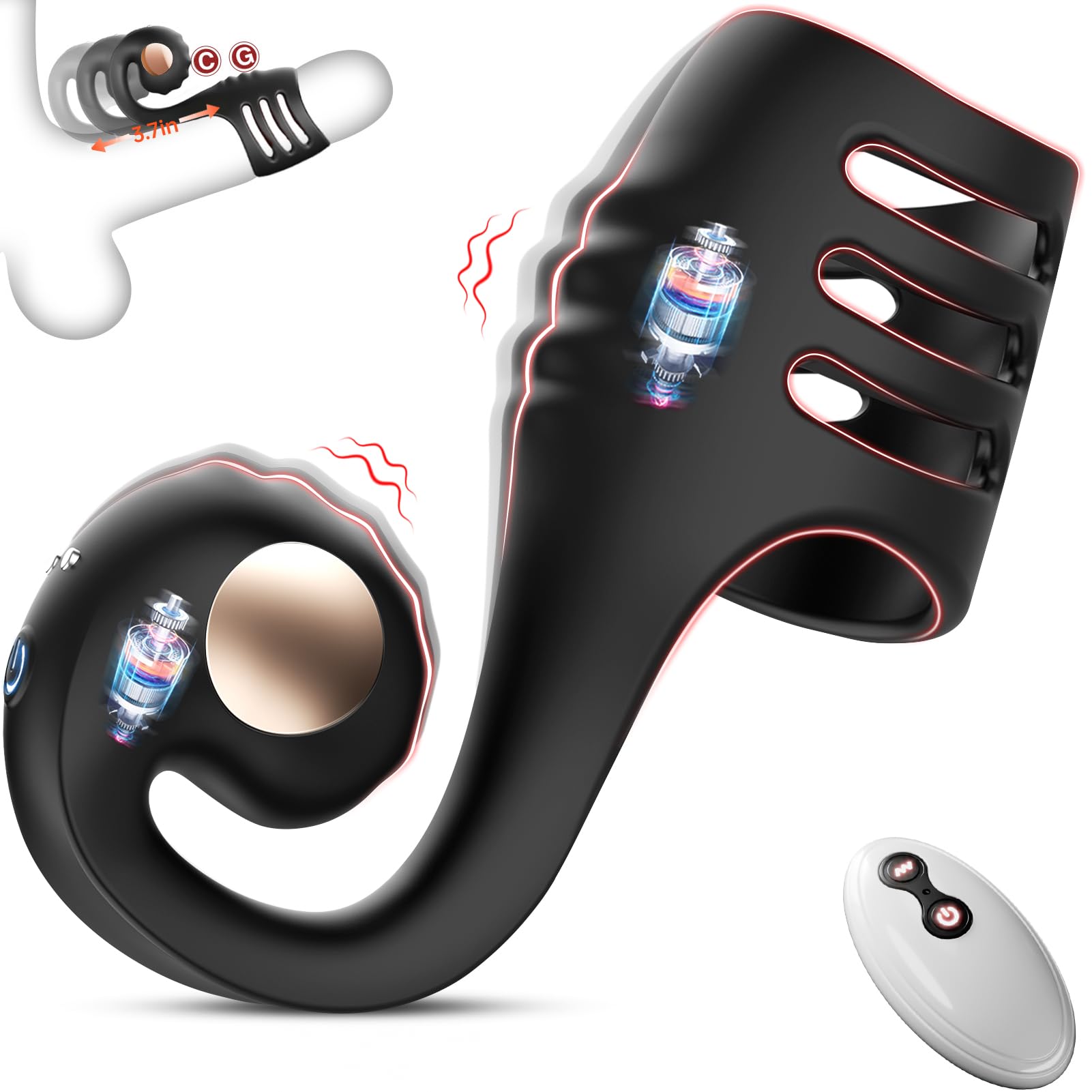 Couples penis ring vibrator