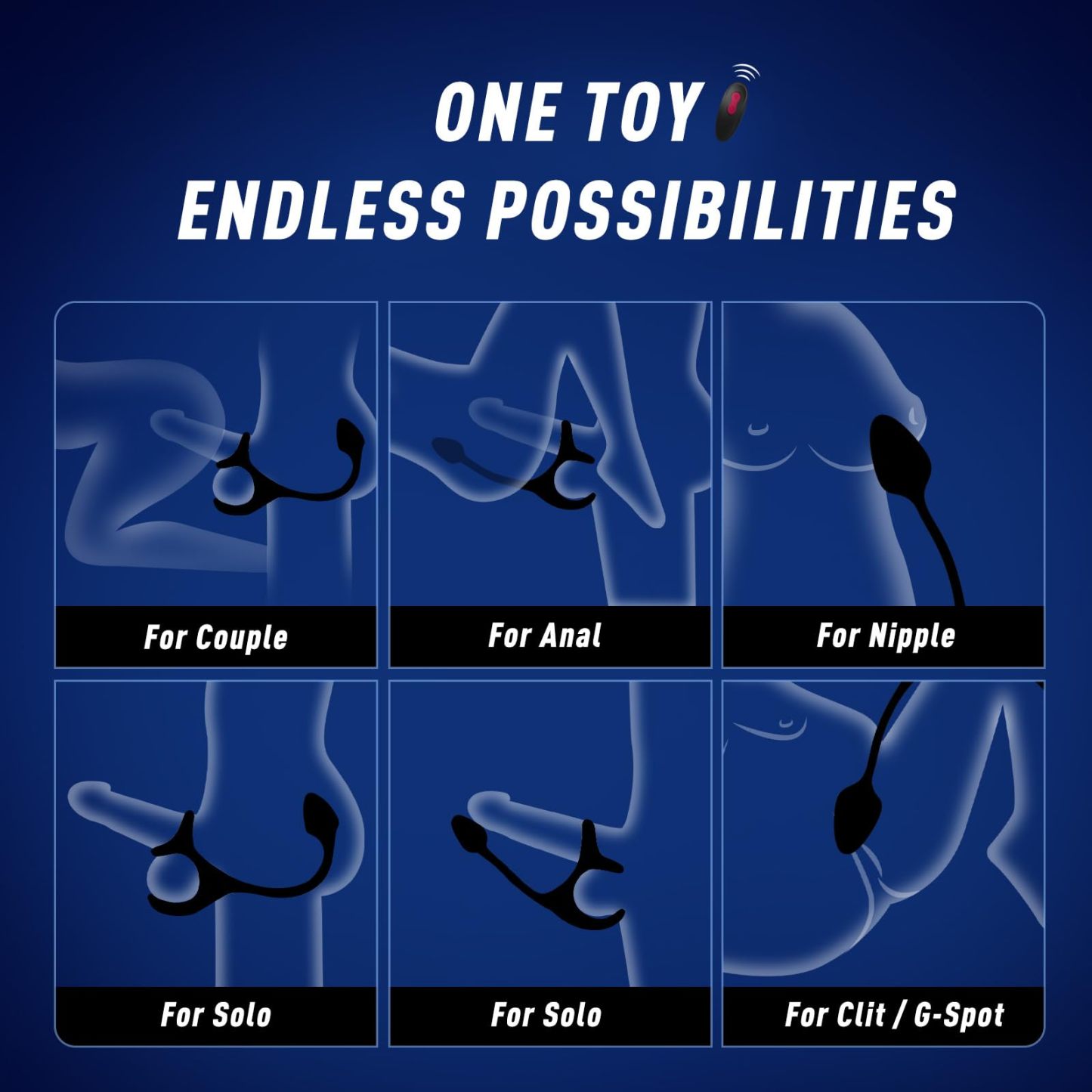 💥BIG-SALE😍99 Speed-controlled anal plug vibrator, testicular massage penile ring vibrator