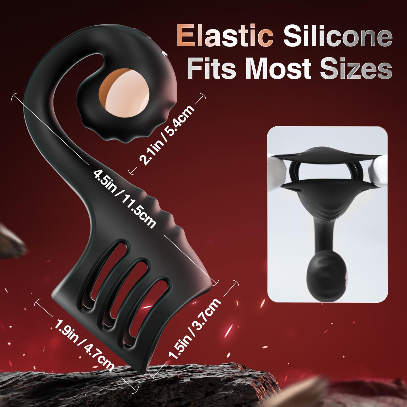 Couples penis ring vibrator