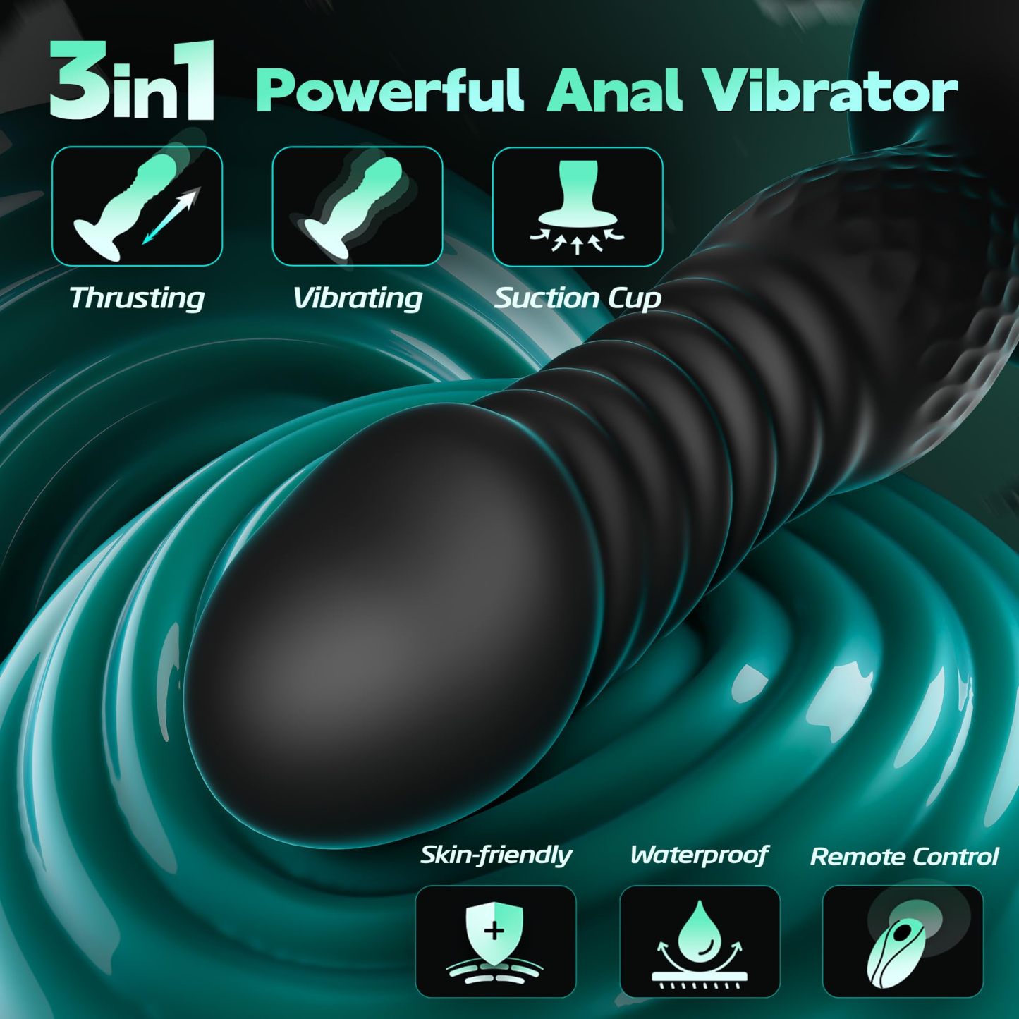 Male insertable prostate massager