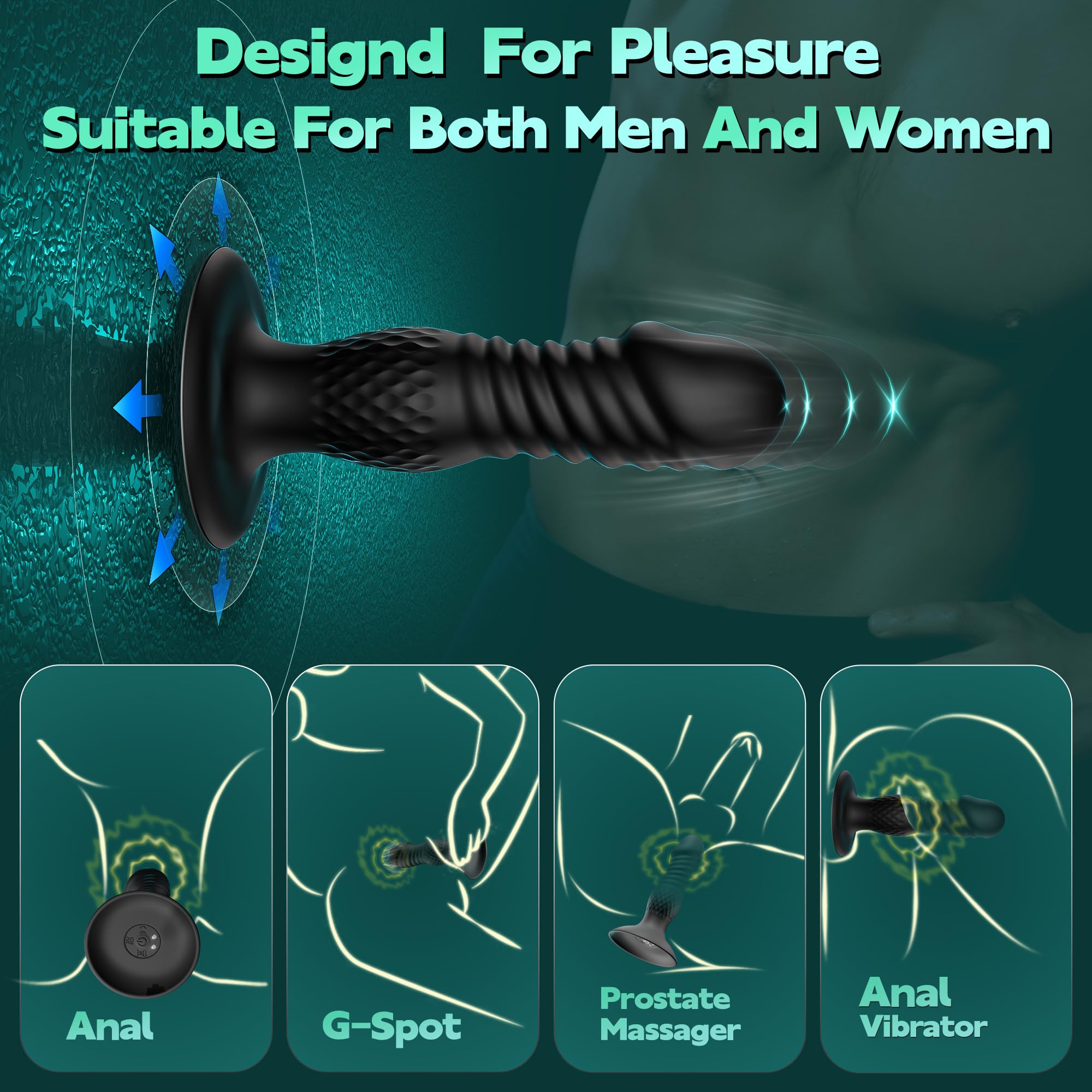 Male insertable prostate massager