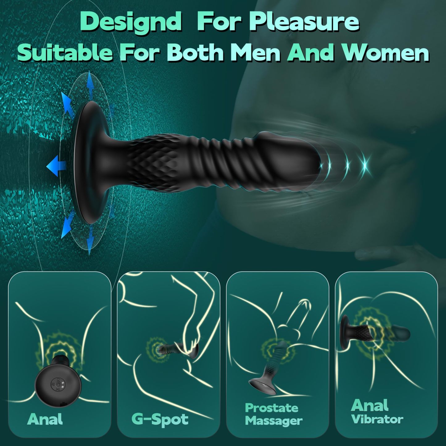 Male insertable prostate massager