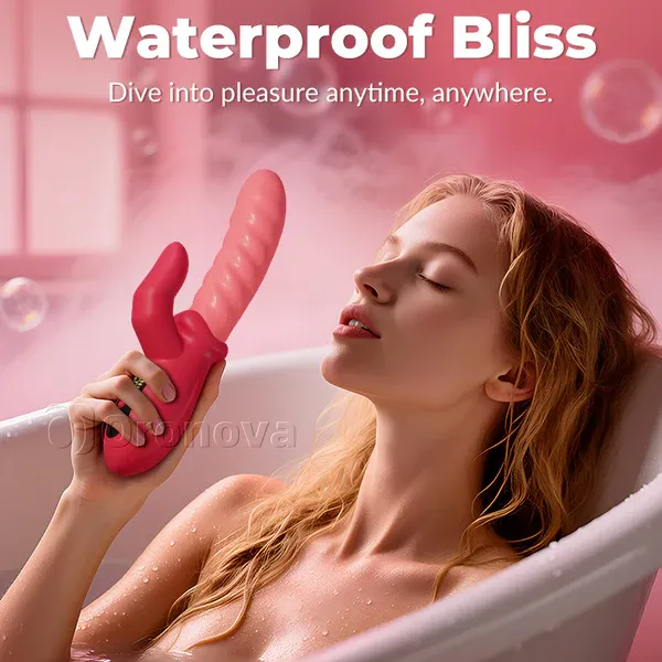🔥Hot sale!Fiery red lips 👅Two-in-one .10 oscillation and vibration modes, realistic tongue-licking vibrator.