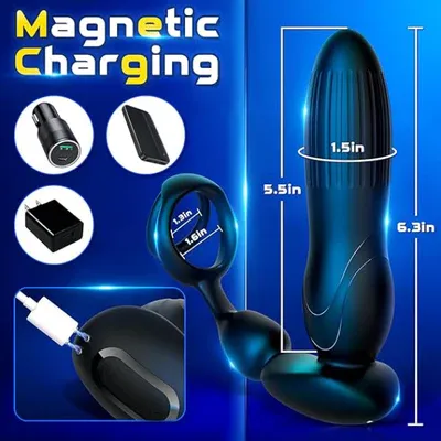 💥Year-end promotions😍Anal dilation and prostate massager with 3 propulsion and dilation modes and 9 vibration modes