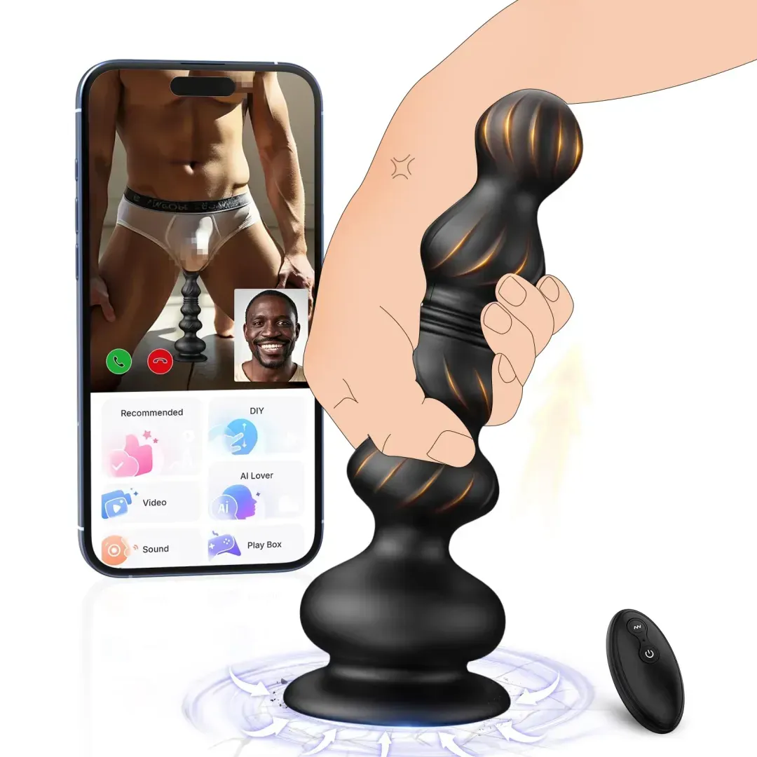 💥BIG-SALE😍9 Speed-controlled anal plug vibrator, testicular massage penile ring vibrator