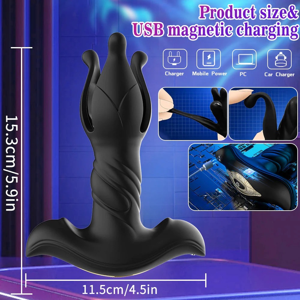 🔥Best-selling in 2025🔥9 types of tension impact tapping, pushing, and vibration anal plug prostate massager