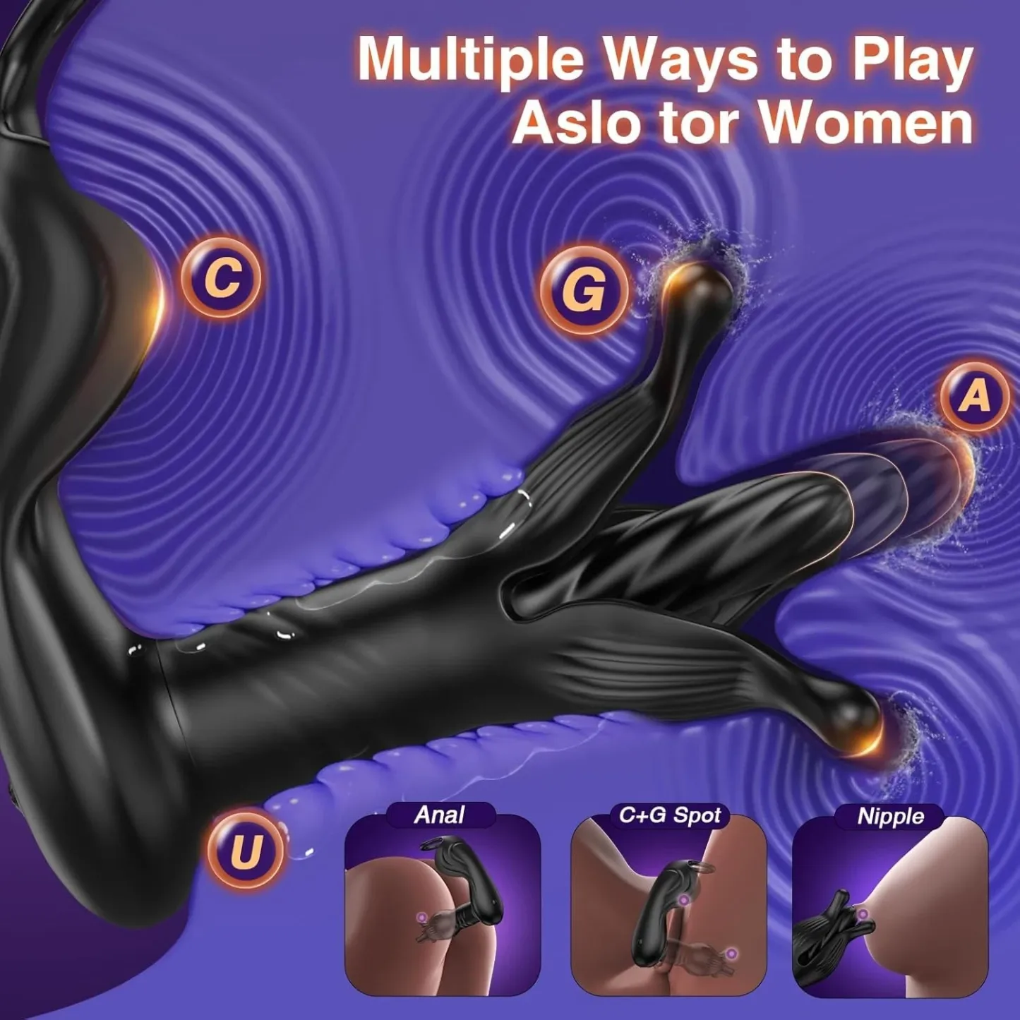 44🔥Best-selling in 2025🔥9 types of tension impact tapping, pushing, and vibration anal plug prostate massager