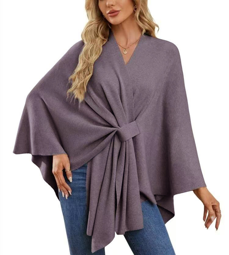 🔥Women's Elegant Shawl Wraps Soft Open Front Poncho Sweater(Buy 2 Free Shipping)
