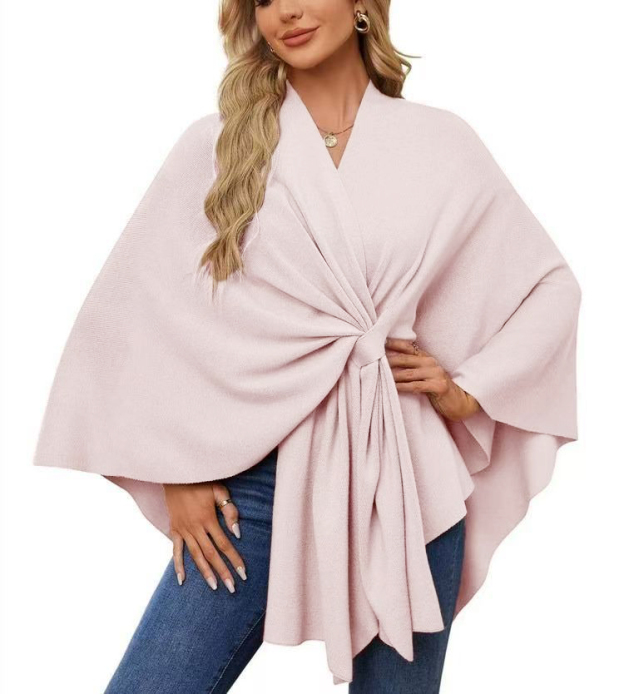 🔥Women's Elegant Shawl Wraps Soft Open Front Poncho Sweater(Buy 2 Free Shipping)