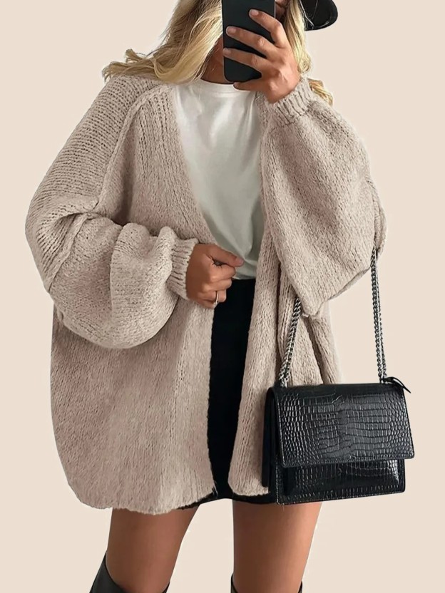 Women's Oversized Lantern Sleeve Sweater Cardigan (Buy 2 Free Shipping)