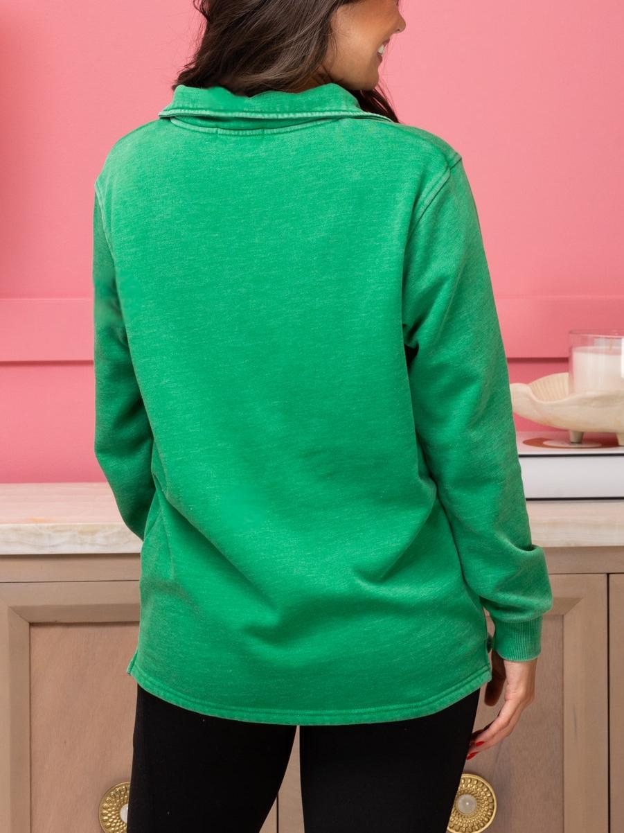 Dreamy 1/4 Zip Garment Washed Casual Pullover(50% OFF🔥)