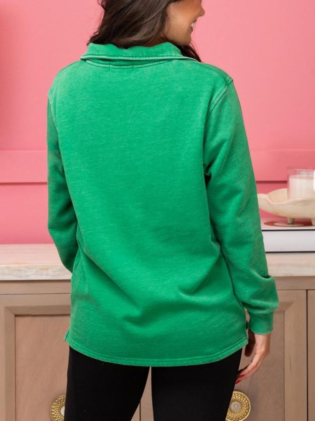 Dreamy 1/4 Zip Garment Washed Casual Pullover(50% OFF🔥)