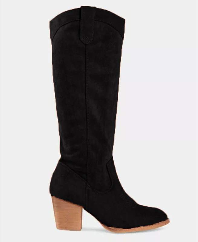 🔥HOT SALE🔥New round toe thick heel suede high boots boots