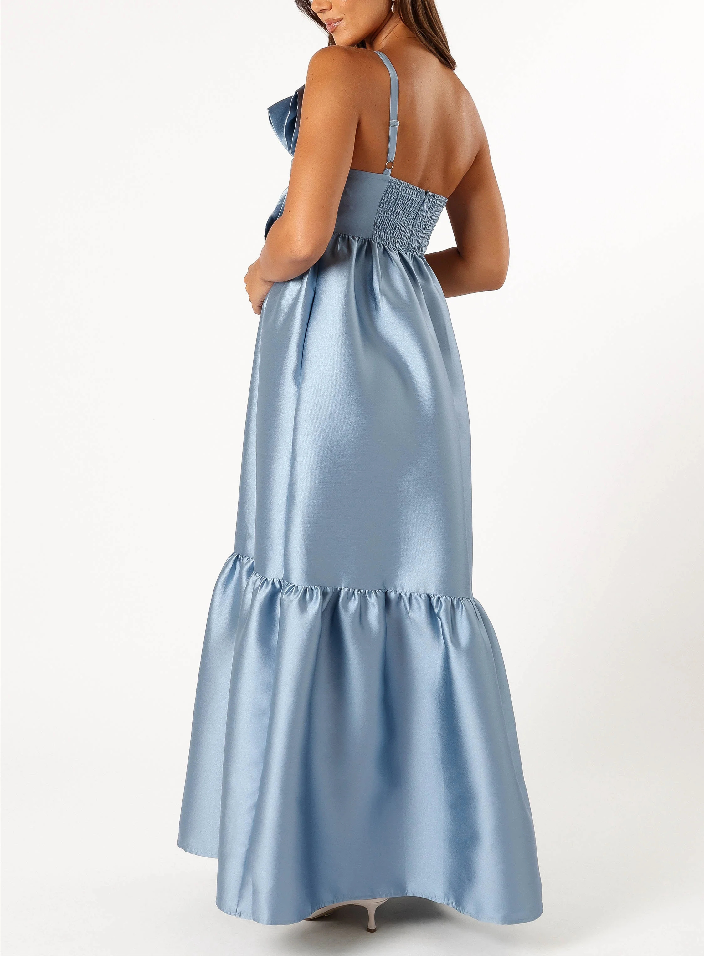 Women's One-Shoulder Bow Front Maxi Dress（Buy 2 Free Shipping)