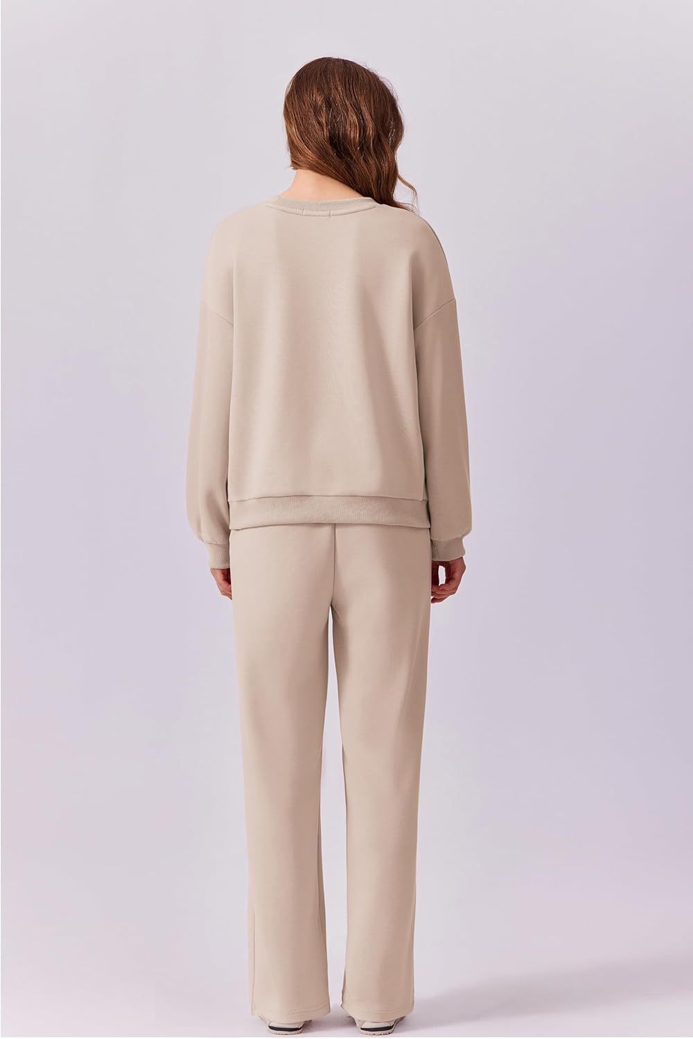 Women's Long Sleeve Sweatshirt Drawstring Straight Pants Two-Piece Set(BUY 2 FREE SHIPPING)