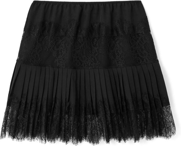 Women Y2K Black White Lace Mini Skirt Low Rise Half Slip Underskirt Ruffle Pleated Layered Flowy Short Skirts