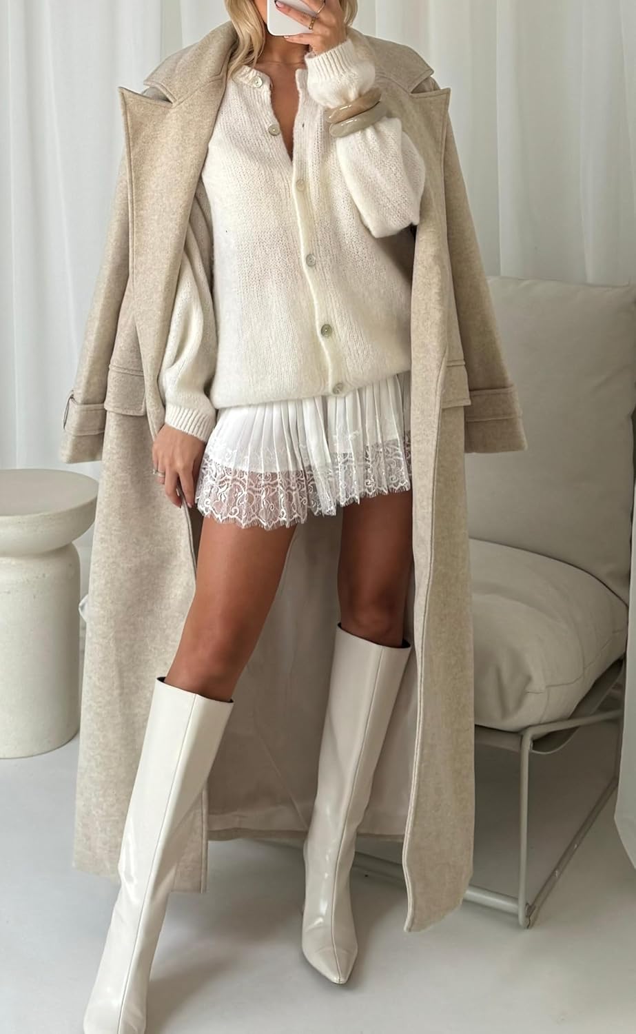 Women Y2K Black White Lace Mini Skirt Low Rise Half Slip Underskirt Ruffle Pleated Layered Flowy Short Skirts