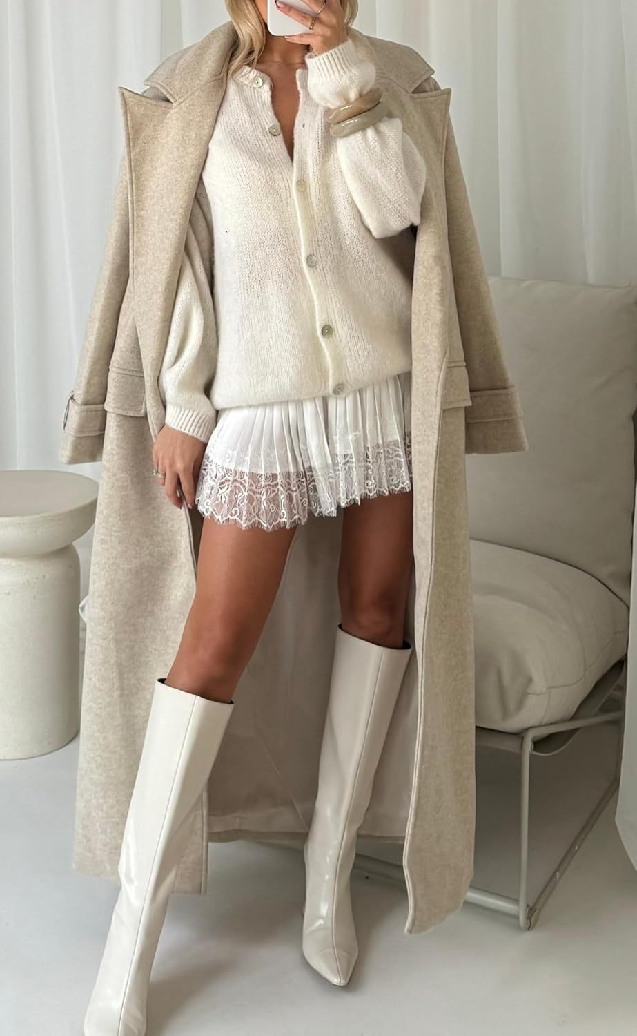 Women Y2K Black White Lace Mini Skirt Low Rise Half Slip Underskirt Ruffle Pleated Layered Flowy Short Skirts