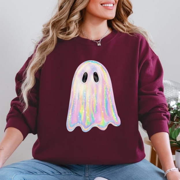 👻Halloween Shimmering Ghost Sweatshirt(Buy 2 Free Shipping)