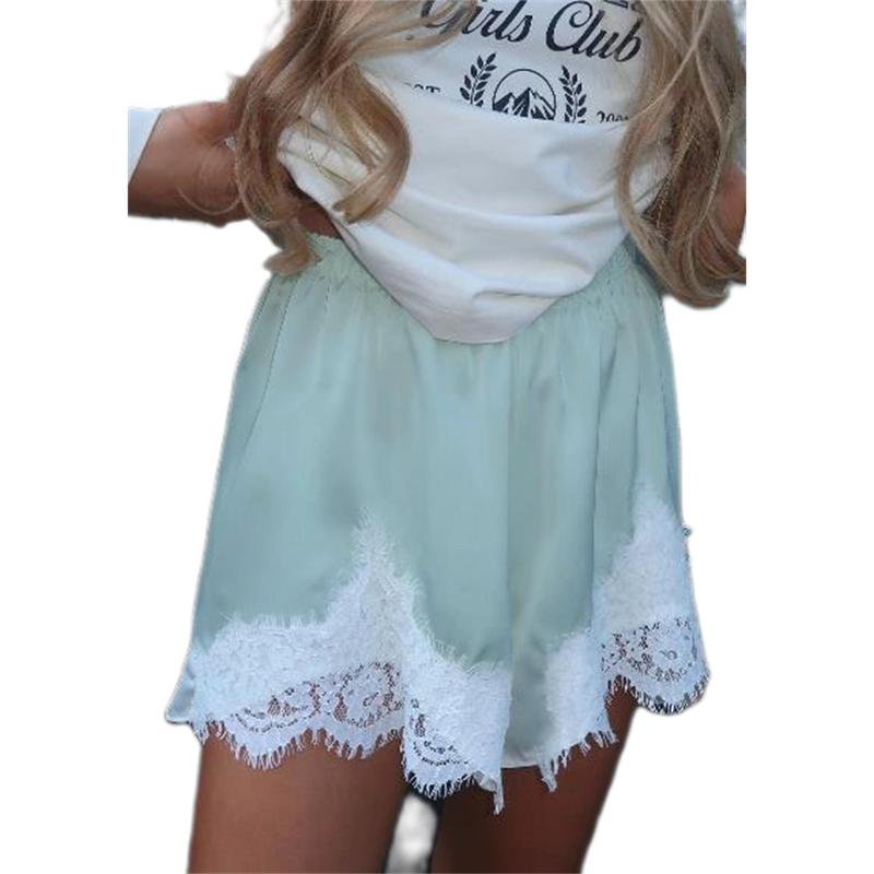Satin Silk Shorts for Women Y2K Low Rise Lace Trim Micro Mini Shorts Cute Coquette Lounge Pajama Half Slip Bottoms(BUY 3 FREE SHIPPING)